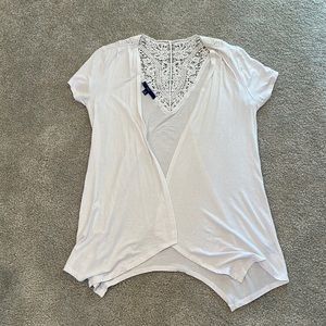 White Laced Cardigan